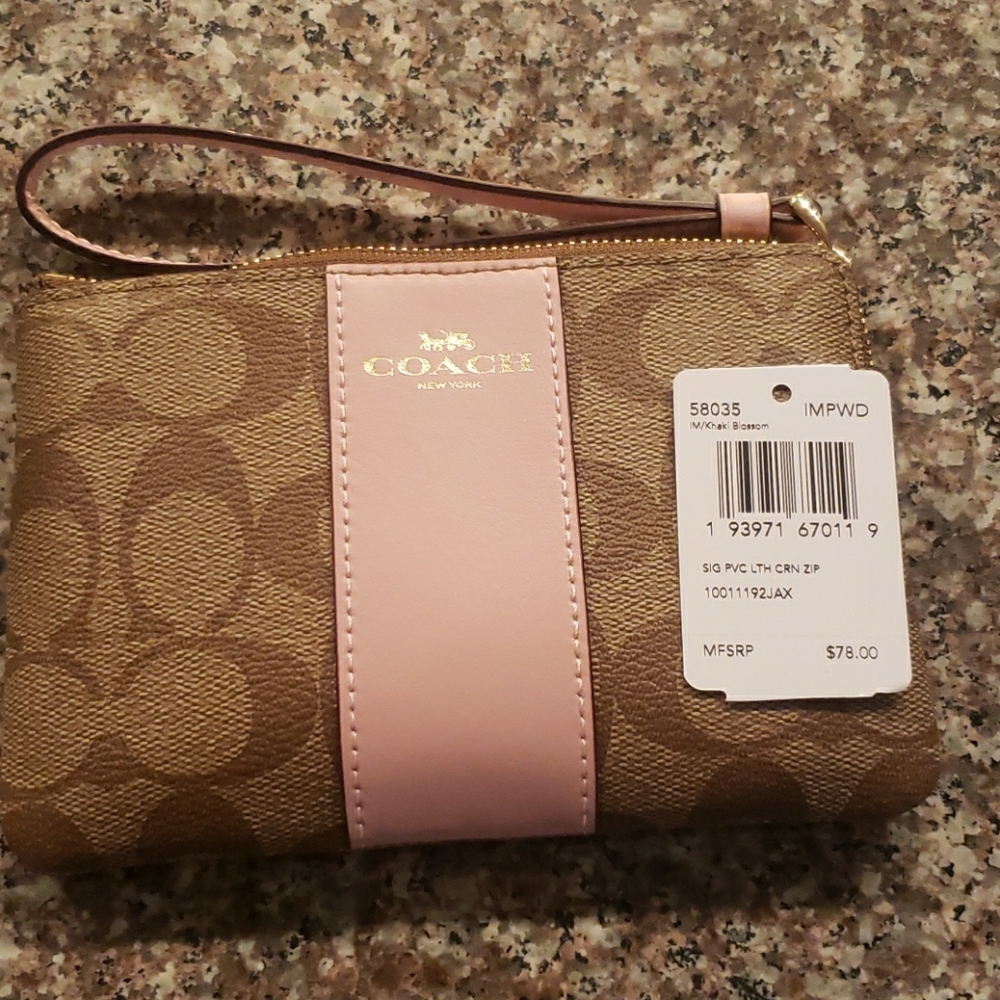 Small coach wristlet